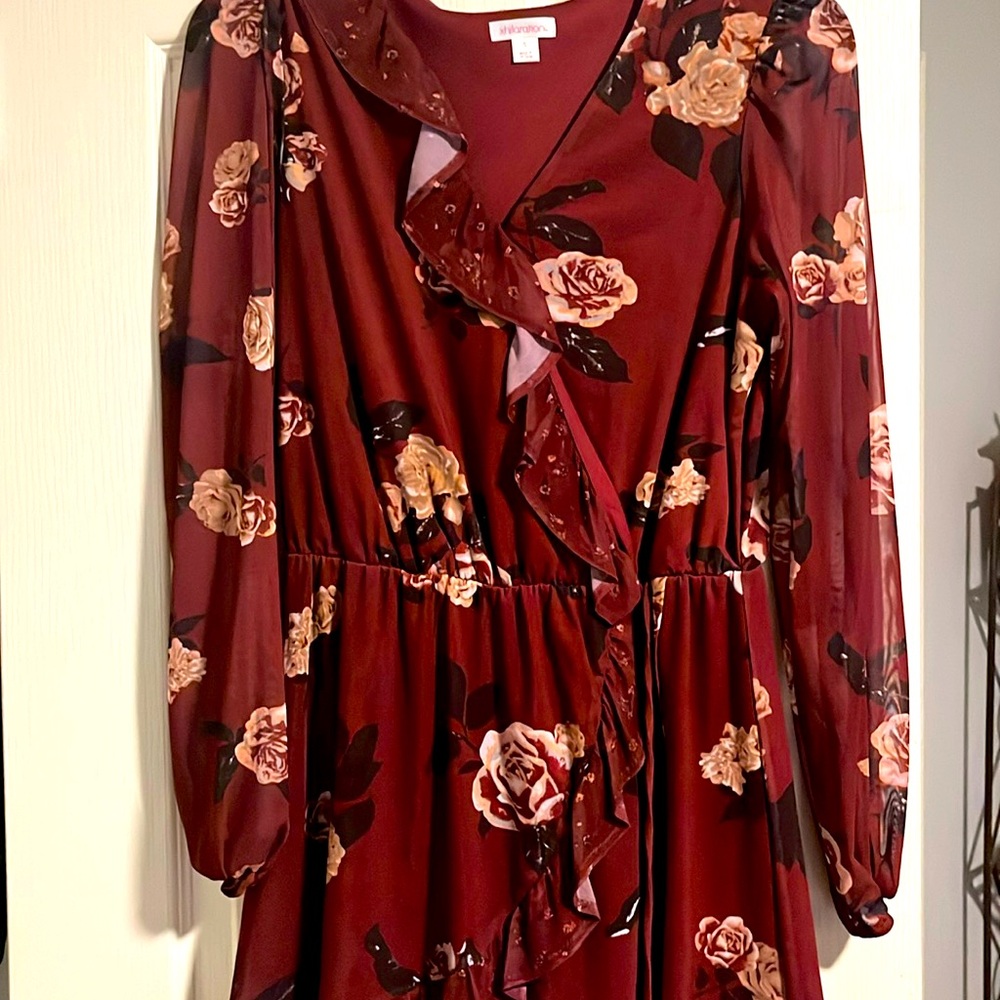 Dress for teens, long sheet sleeve